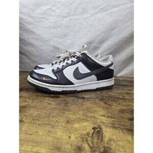 Nike Dunk Low GS Black Grey Bright Mandarin Mini Swoosh FN7784-001 Size 6Y